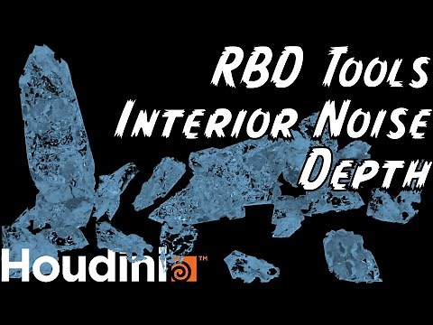 Interior Detail & Noise Displacement using RBD Tools in Houdini