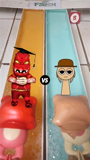 Professor Pester (Viva Piñata) vs Tunner Sprunki 🏊🏻‍♂️ Swimming Race ASMR