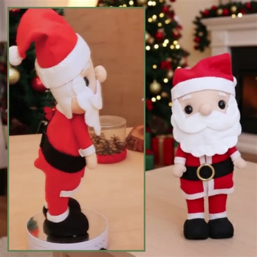 Santa Claus Felt Sewing Pattern PDF – Christmas Plush Doll Template | DIY Holiday Ornament - Etsy