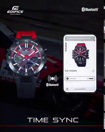 16K views · 1.3K reactions | Time Synchronisation, World Time and Phone Finder – three essential functions made possible on our NISMO MY23 EDITION ECB-2000NIS by Bluetooth Smartphone Link 易 | CASIO EDIFICE | Facebook