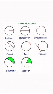28K views · 188 reactions | Parts of a Circle Prof Math Wizard #mathematics | Prof Math Wizard | Facebook