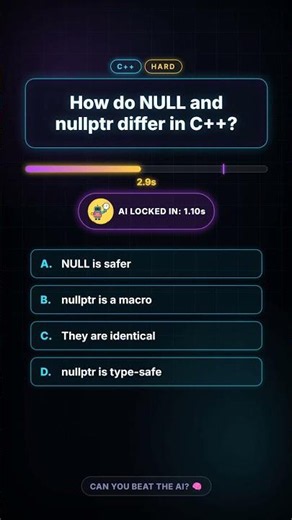 NULL vs nullptr. Know before your next interview!