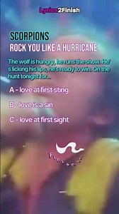 Scorpions 🎸 Rock You Like A Hurricane 🎶 Finish this Lyric❓#scorpions #80smusic #80srock