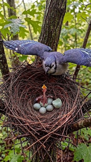 Blue Jay Egg Hatching Timelapse — 18 Days in 30 Seconds 🐦💙