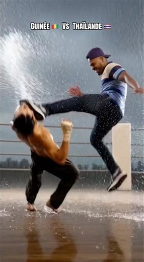 BADRA VS TONY JAA — COMBAT COURT MAIS EXPLOSIF 🌧️ #funny