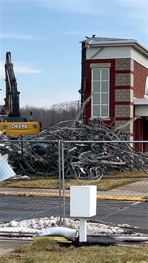 Demolition of Lakeside High School in Ashtabula County