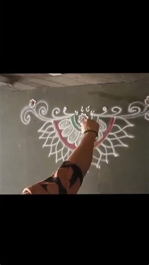 simple Daily rangoli || Made by - Kanchan's Rangoli #rangoli #dialyrangoli #easyrangoli
