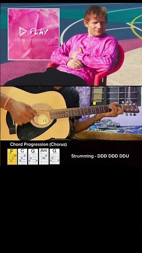 Ed Sheeran – Freedom | Quick Guitar Chords/Plucking | Cover + Tutorial #shorts