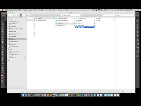 4. How to load ASL layer styles for the Photoshop Creative Systems