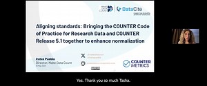 Bringing the COUNTER Code of Practice for Research Data and COUNTER Release 5.1 together to enhance normalization