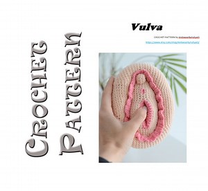 Crochet Pattern Vulva , Vagina Pillov , PATTERN in English - Etsy