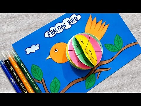 Fraction Activity | Fraction school project | Fraction bird/Model |Maths TLM #fraction #mathstlm