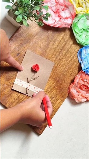 Try this Cute card 💌🌹| Handmade card ideas ♥️ #diy #craft #cardcreations #shorts #shortvideo