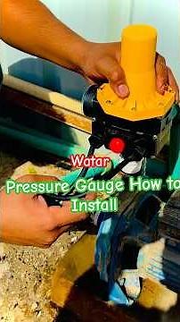 How to install Pressure Gauge water pressure manometer #pressure #Gauge #watarGauge