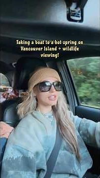 Vlog: 6.5 hour boat ride adventure to a hot spring + wildlife viewing #vancouverisland #pnw #travel