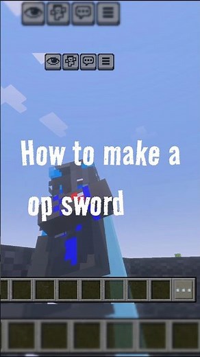 In 30 sec.KNOWS how to make a op sword in minecraft bedrock and java edition#minecraft #sword