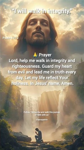 Psalm 101 Prayer | I Will Walk in Integrity 🙏🔥 #bibleverse