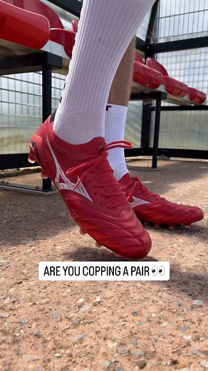 Pro:Direct Soccer on Instagram: "This Morelia 掠 40 years of history dressed in stunning Ruby Red  Shop your pair online now in the full Mizuno Ruby Red pack at Pro:Direct Soccer - the World’s Largest Bootroom  - #prodirectsoccer #mizuno #mizunofootball #mizunomorelia #morelia"