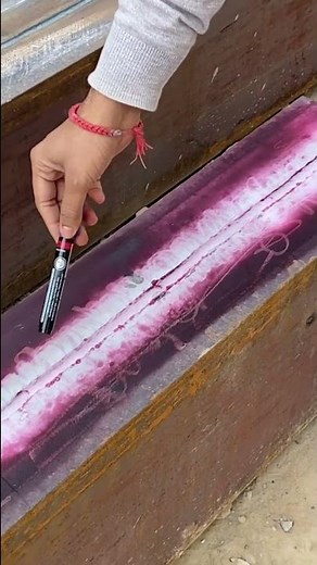 DP test of welding….