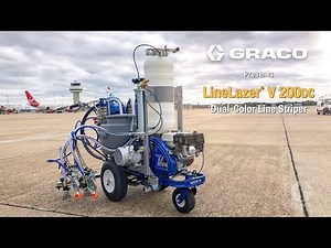 Fast, Easy 2-Color Pavement Marking with Graco LineLazer V 200DC