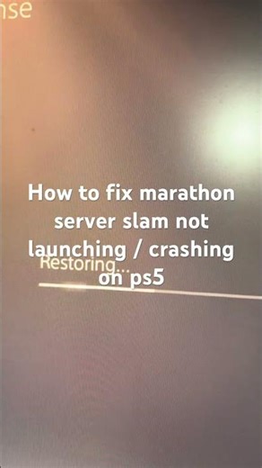 How to fix marathon server slam not launching / crashing on ps5
