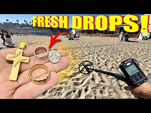 Metal Detecting This BUSY California Beach PAID OFF!