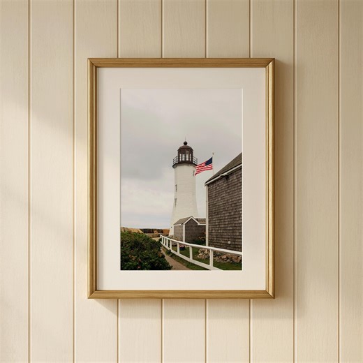 5x7 Scituate Lighthouse Print | Massachusetts Wall Art | South Shore Photography | New England Lighthouse Decor | Coastal Art - Etsy