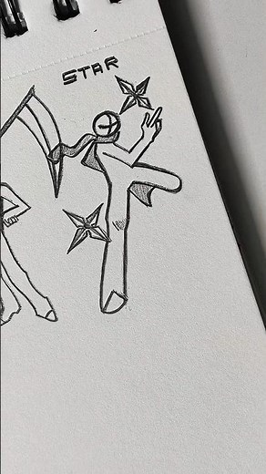 How to draw body with (Dagger, Scythe, Star) #drawing #tutorial #stickman #fyp