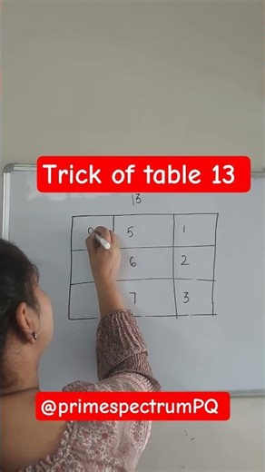 13 Ka Table Easy Trick | 1 Minute Learning 🚀