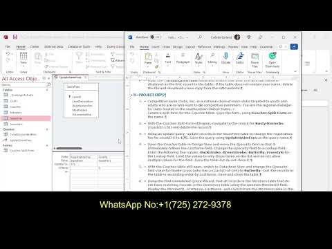 Shelly Cashman Access 365/2021 | Module 2 End of Module Project 1 | Competitive Swim Clubs, Inc