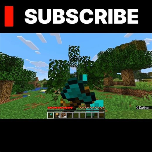 how to cut a tree in Minecraft #minecraft #viral #viralshorts #trending