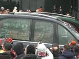 Sir Bobby Charlton's funeral procession: Thousands line the streets