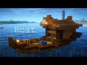 Minecraft: How to Build a Boat House | Small Ship Tutorial