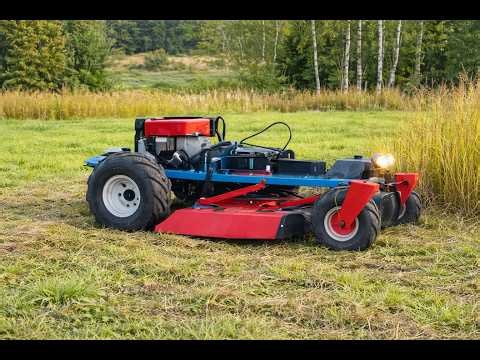 Man Makes Homemade 14HP Remote Control Lawn Mower – Super awesome! | by ‪@MadeinPolandChannel‬