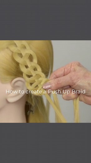 Give this Push Up Braid a try to elevate your next hairstyle #sharonblainonline #sharonblain #sharonblainmethod | Sharon Blain Education