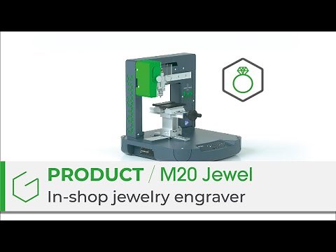 M20 Jewel, the ideal jewelry engraving machine in shop