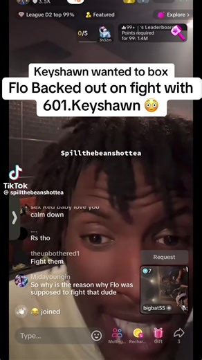Flo didn’t want to fight 601.Keyshawn #fyp #viral #carena #flo #fight