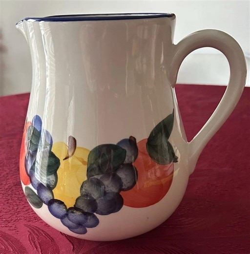 DANSK Tuscany Italian Ceramic Colorful Fruit 8" Water Pitcher, Spring Colors - Etsy
