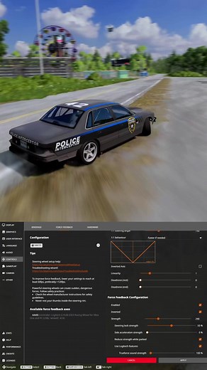 Best BeamNG Drive Logitech G923 Settings for Drifting
