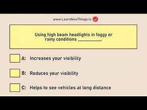 Indian Driving Licence Test Questions & Answers - Set 7/12 | RTO Exam | Learner's License