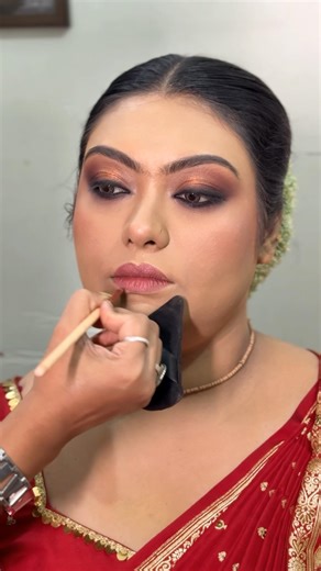Bengali Bridal eyemakeup ❤️#makeup #bridalmakeup #makeupartist #wedding #reels #eyemakeup #smokeyeye