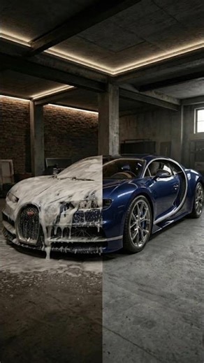 This Bugatti Chiron Was RUINED… Watch the Transformation 😳 #Bugatti #carrestoration