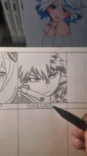 Drawing Bakugo My Hero Academia Easy #shorts #bakugo #myheroacademia