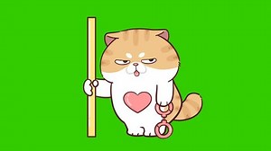 Animated Funny Cat Pole Dancing Green Stock Footage Video (100% Royalty-free) 3547069077 | Shutterstock