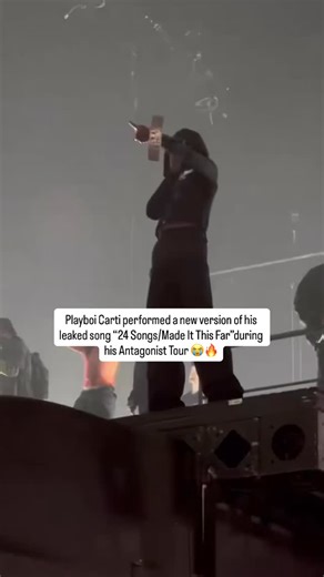 THE CLIP PLUG on Instagram: "Playboi Carti performed a new version of his leaked song “24 Songs/made it this far” during his Antagonist Tour 😭🔥 #playboicarti #antagonist #fyp #viral #trending"