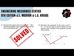 Solved Problem 1.1 &1.2 | Calculate Vector Angles Step By Step With Simple Guide