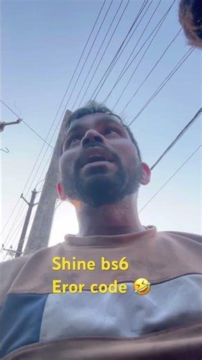 Shine bs6 eror code 🤣🤣 #automobile