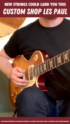 Check out our KILLER strings and enter to win a $4,499 Gibson Custom Shop ‘58 Les Paul Reissue while you’re at it. 🎸Our strings are guaranteed to improve your guitar's tone... instantly. 🔥 Made with dedicated craftsmanship in our own shop in Nashville, TN ⚖️ Tension-balanced for smooth, even playability across the fretboard 💪 Compression wound for high mass, giving you fuller tone and better durability Want a shot to make it yours? Any Stringjoy purchase from now through September 3rd counts 