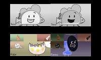 Mix of 4 videos from youtube : BFDi Character Auditions Has Sparta Remix Quadparison