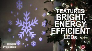 LightShow White Strobing Snowflake Projection Stake 113391